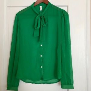 American Apparel Chiffon Blouse